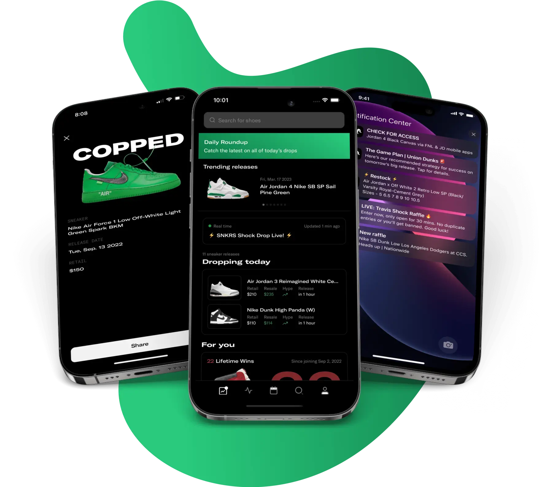 Mobile App for Sneaker Releases, Launch Dates, and Restocks